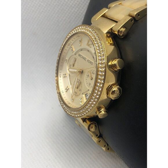 Michael Kors MK5632 Women's Stainless Steel Analog Champange Dial Watch LP121 - Picture 2 of 9